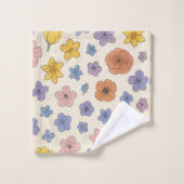 花 バスタオルセット (ウォッシュタオル)