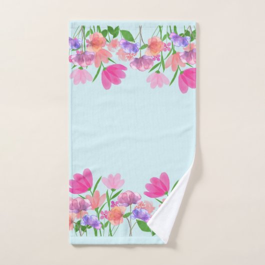 花 バスタオルセット (ハンドタオル)
