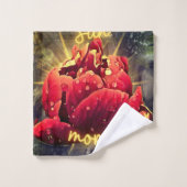 花 バスタオルセット (ウォッシュタオル)