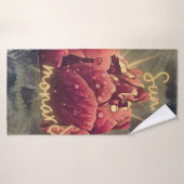 花 バスタオル (バスタオル)