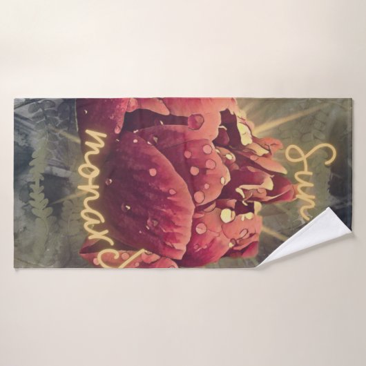 花 バスタオル (バスタオル)