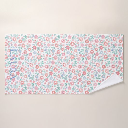 花 バスタオル (バスタオル)