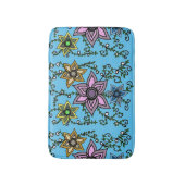 花 バスマット (正面縦)