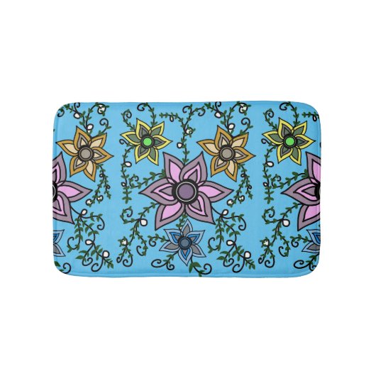 花 バスマット (正面)