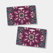 花 バッジ (表裏)