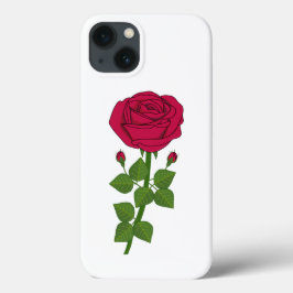 花 バラ - 紫のバラ ! iPhone 13ケース