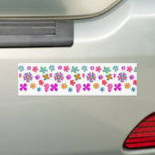 花 バンパーステッカー (車上)