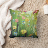 花 パンジー ポピー 多色 クッション (ブランケット)