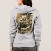 花 パーカ (裏面)