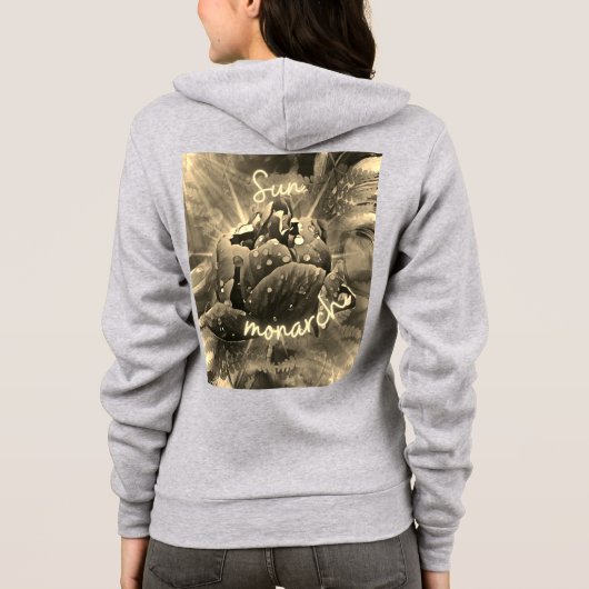 花 パーカ (裏面)