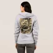 花 パーカ (裏面フル)