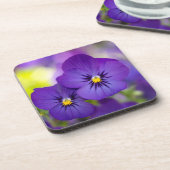 花 |パープルパンジー コースター (左側)