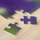 花 |パープルパンジー ジグソーパズル (側面)