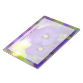花 |パープルパンジー ノートパッド (アングル)