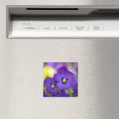 花 |パープルパンジー マグネット (インサイチュ (食洗機))