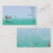 花-ビジネス 名刺 (正面/裏面)