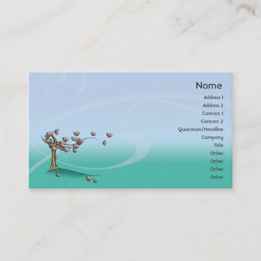 花-ビジネス 名刺 (正面)