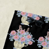 花 ビーチタオル (インサイチュ)