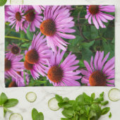 花 |ピンクのコンフロアーガーデン キッチンタオル (折り畳み)