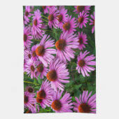 花 |ピンクのコンフロアーガーデン キッチンタオル (縦)