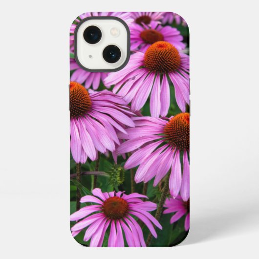 花 |ピンクのコンフロアーガーデン iPhoneケース (裏面)
