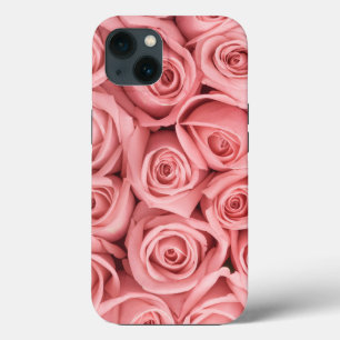 花  ピンクのバラ iPhone 13ケース