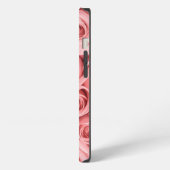 花 | ピンクのバラ iPhoneケース (左側面)