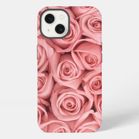 花 | ピンクのバラ iPhoneケース (裏面)