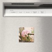 花 |ピンクのローズブーケ マグネット (インサイチュ (食洗機))