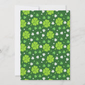 花 ピンク 恋愛 幸運 招待状 (裏面)