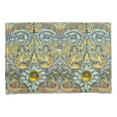 花、ピーコック、ドラゴン、黄色い白い宝石の石 枕カバー (正面右)