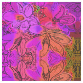 花 ファブリック (クローズアップ)