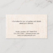 花 | フォトグラファーのカメラレンズ 名刺 (裏面)