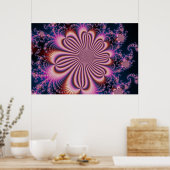 花 – フラクタルポスター ポスター (キッチン)