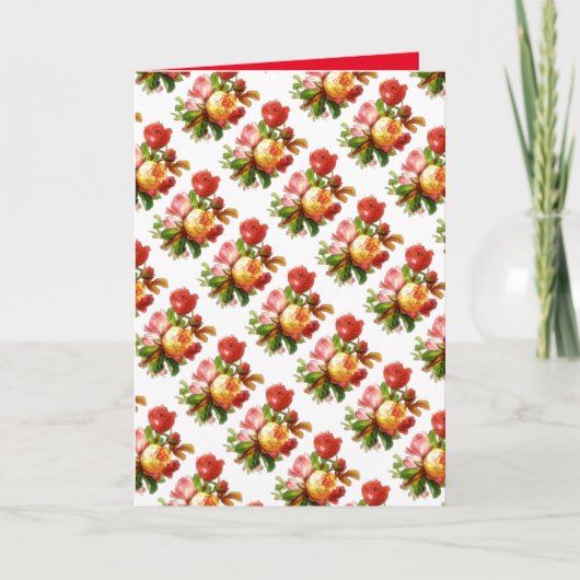 花 フラワーの 英語 ローズ ガーデン 母の日 カード (正面)