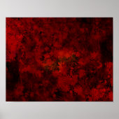 花/フラワーパターンのクールでモダンなアート ポスター (正面)