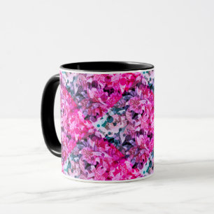 花 フラワー ベージュ 黄色 オレンジ ブラウン 花柄 フラワーモチーフ マグカップ