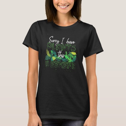 花 フラワー 花屋 庭師 Tシャツ (正面)