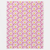 花 フリースブランケット (正面)
