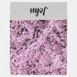 花 フリースブランケット