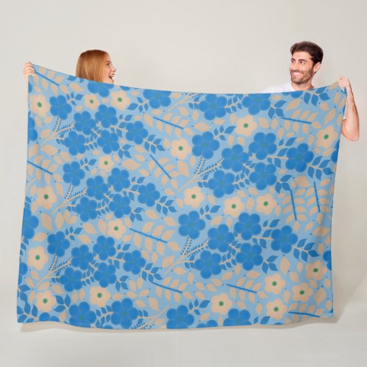 花 フリースブランケット (インサイチュ)