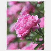 花 フリースブランケット (正面)