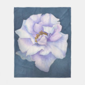 花 フリースブランケット (正面)