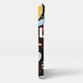 花，フローラ，パターン iPhoneケース (右側面)