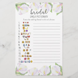 花 – ブライダルシャワー絵文字ゲーム