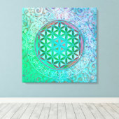 花/ブルームデレベンス – オーナメントIV キャンバスプリント (インサイチュ (ウッドフロア))