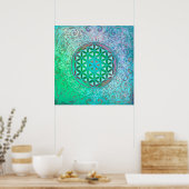 花/ブルームデレベンス – オーナメントIV ポスター (キッチン)