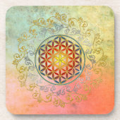 花/ブルームデレベンス – オーナメントIV BG コースター (正面)