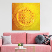 花/ブルームデレベンス – オーナメントVII キャンバスプリント (インサイチュ (リビング))