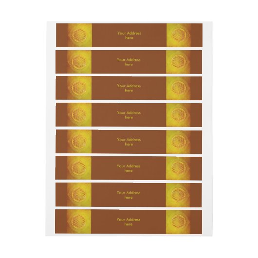 花/ブルームデレベンス – オーナメントVII ラップアラウンド宛名ラベル (シート)